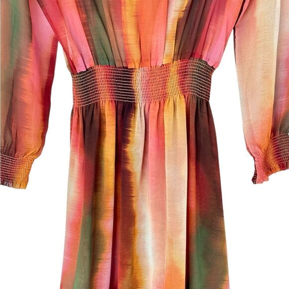 Misa Los Angeles Poppy Midi Dress in Jaipur Ombre | Size S - Picture 7 of 9